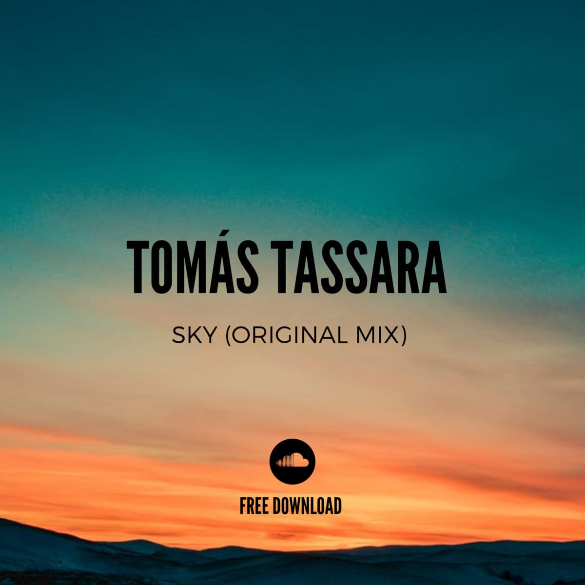 Cover art for the self-released single Sky by Tomas Tassara.