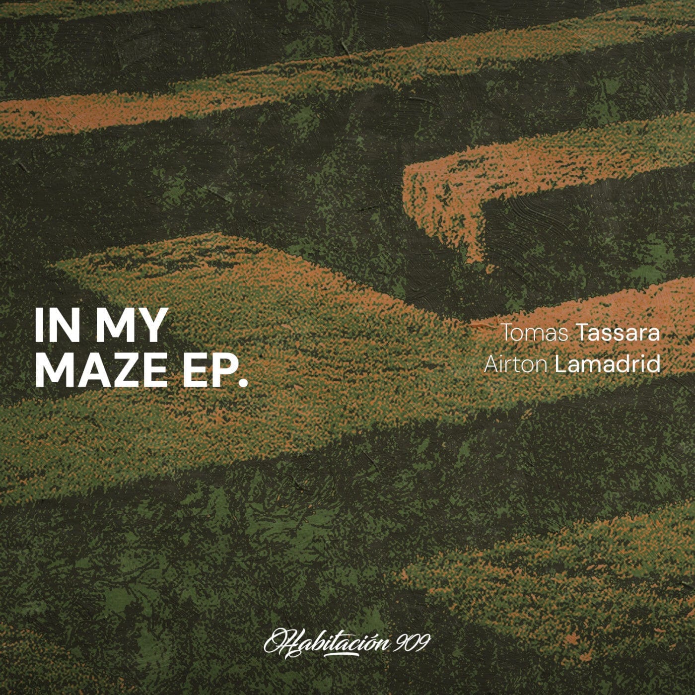 Cover art for the In My Maze EP by Tomas Tassara and Airton Lamadrid on Habitación 909 Records.